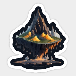 3d landscape Sticker